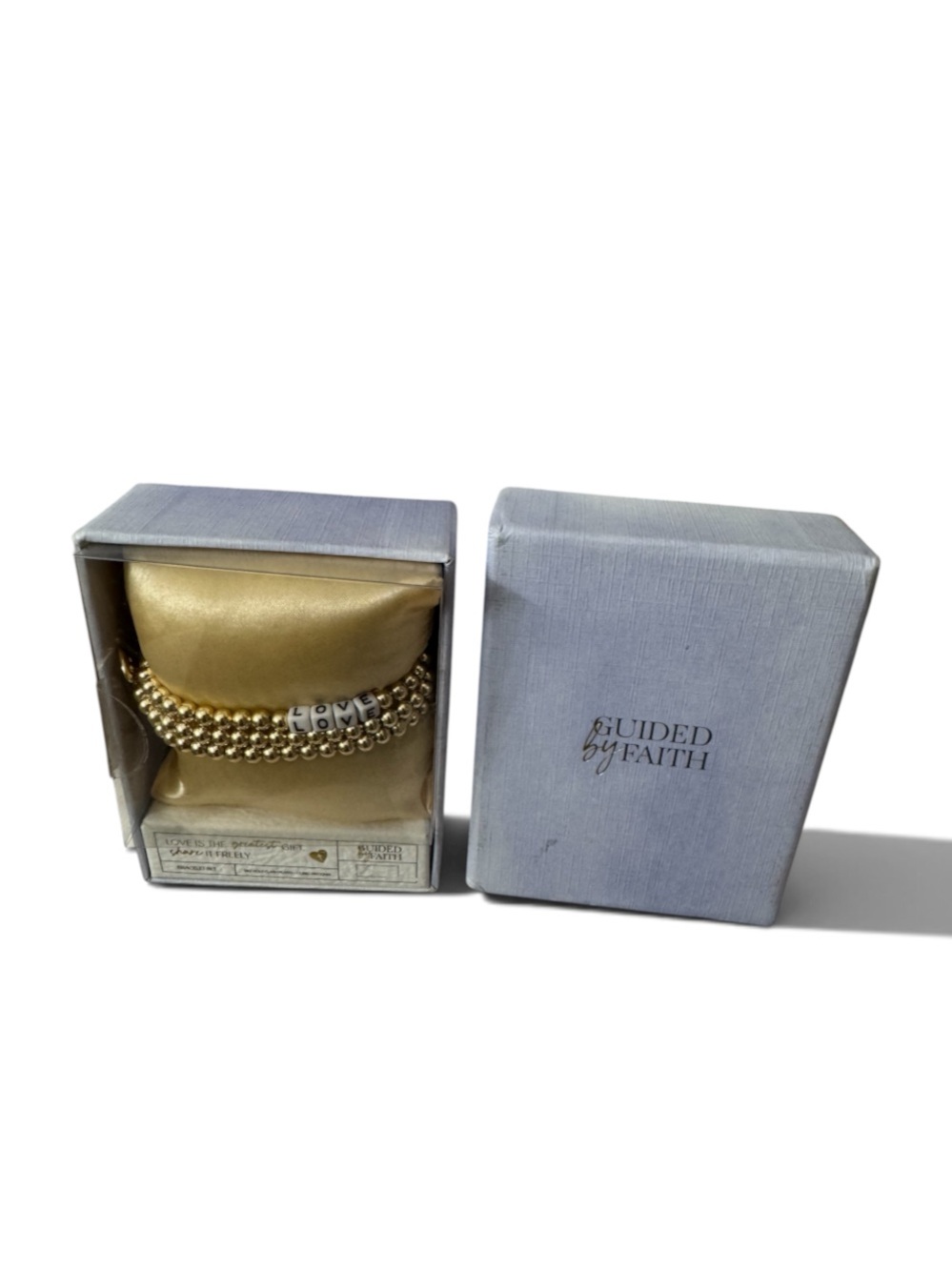 NEW IN BOX 14 K GOLD plated love bracelet 3 pack
